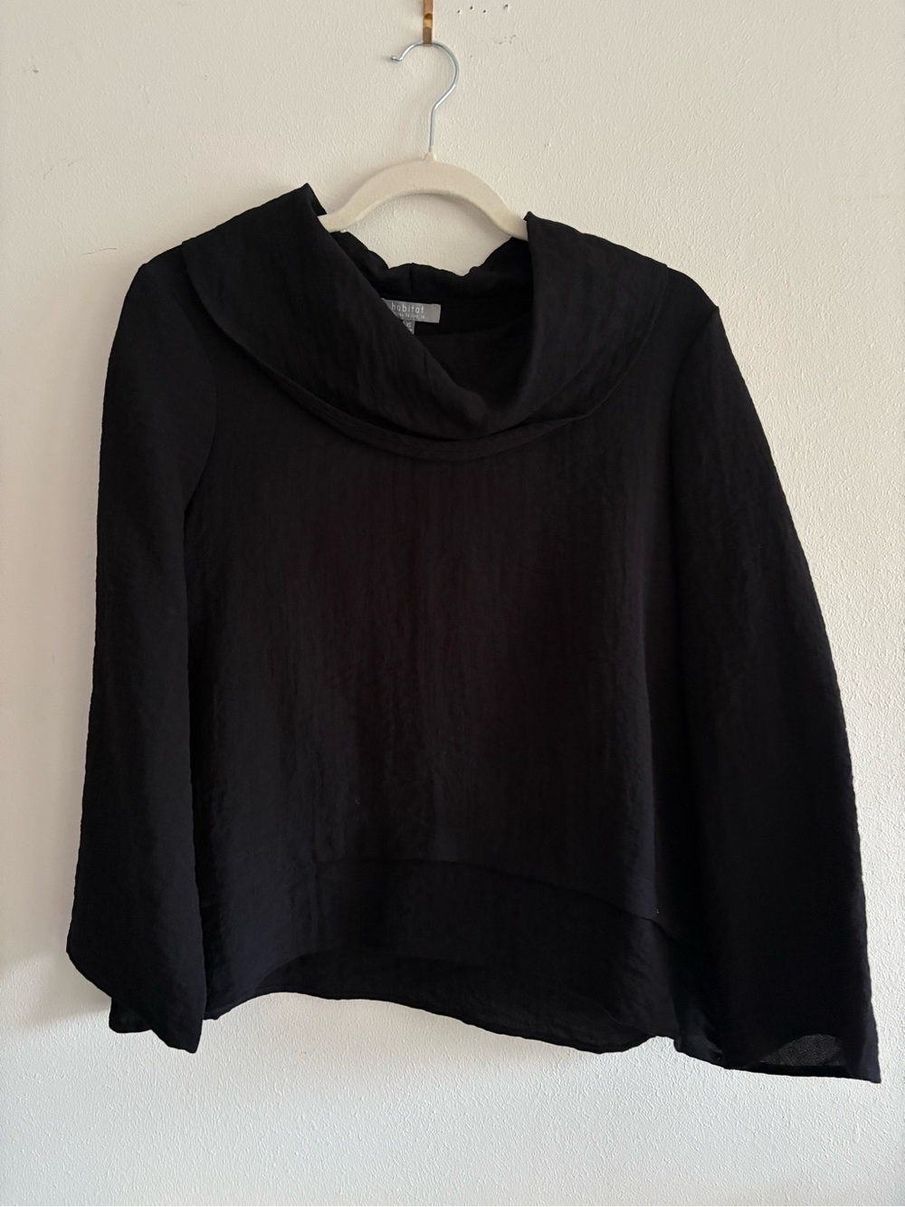 Habitat Black Cowl Neck blouse XS